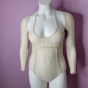 Shein beige body suit medium